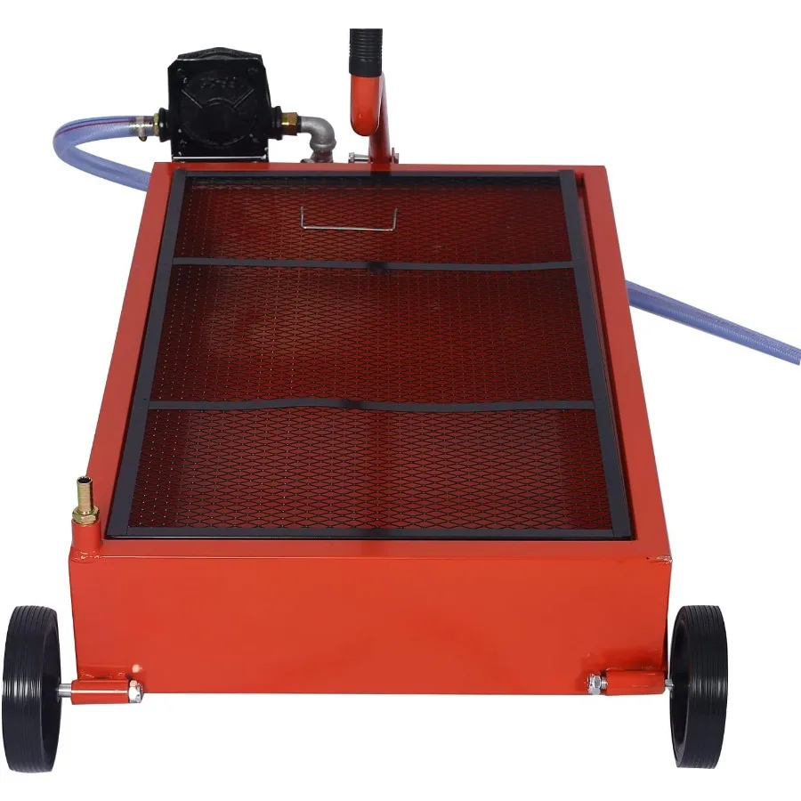 ถังรองน้ำมันเครื่องขนาด 17 แกลลอน พร้อมปั๊มมือ สำหรับการบำรุงรักษารถยนต์ ดีไซน์แบบพกพา ขนาดกะทัดรัด สำหรับรถยนต์ รถ SUV รถบรรทุก ความจุขนาดใหญ่