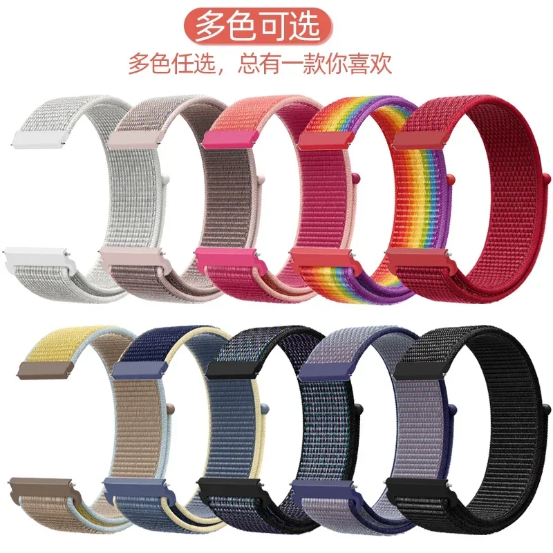 Nylon Loop 20 22mm Watch Strap For Garmin Venu 3 2/SQ 2 Plus Band Forerunner 265 255 165 168 245 Music Vivoactive 4 5 3 Bracelet
