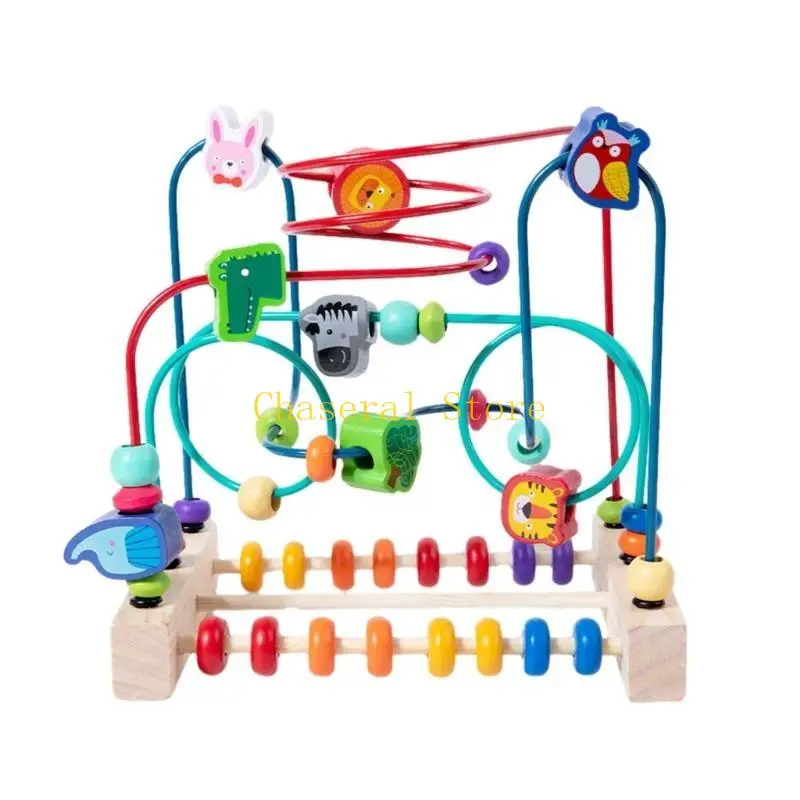 لعبة e7ce bead maze toy للأطفال الصغار kids colorts adlosts و abacus puzzle