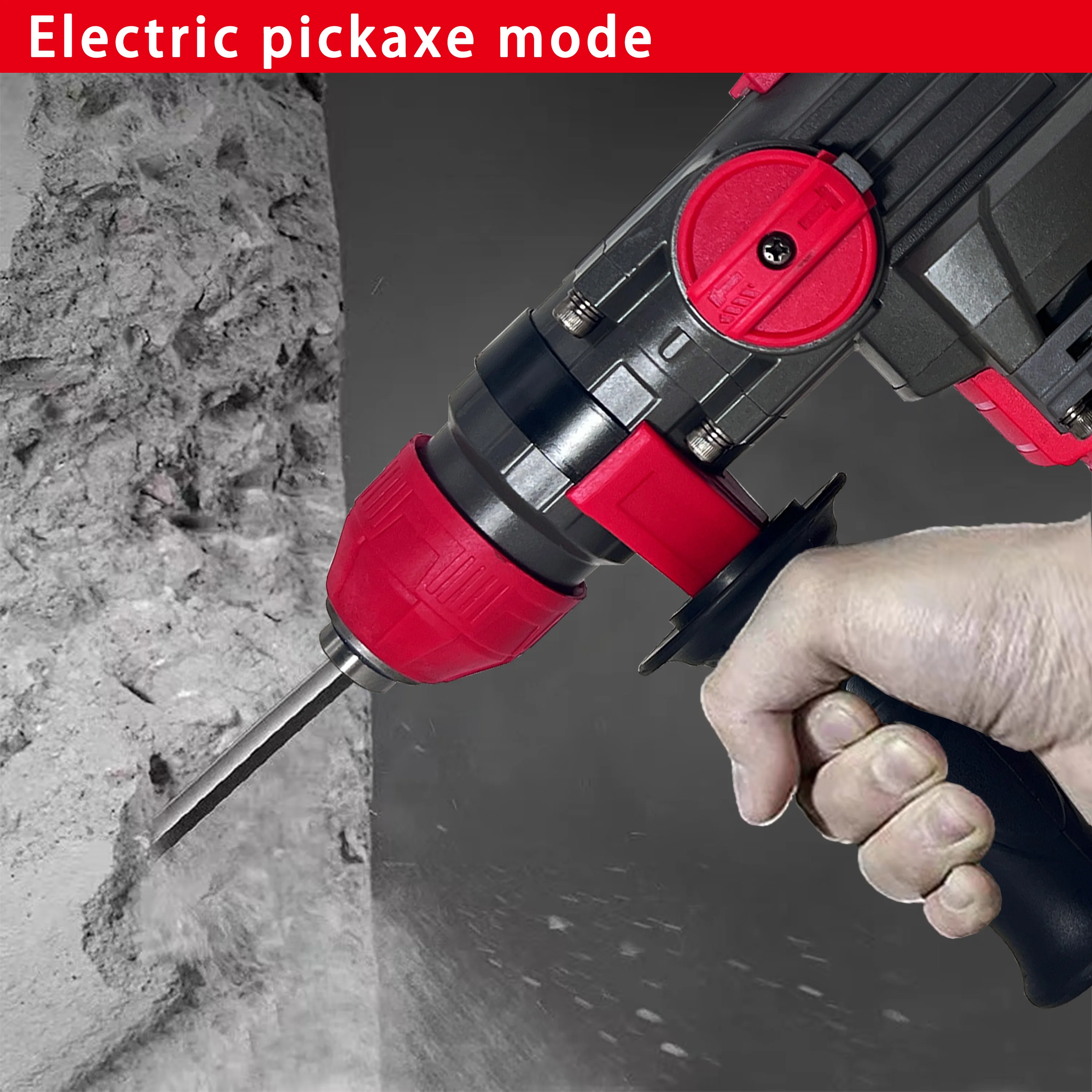 WOSAI High Performance Concrete 30mm Drilling Diameter 20V 30 Light Brushless Rotary Electric Hammer Drill