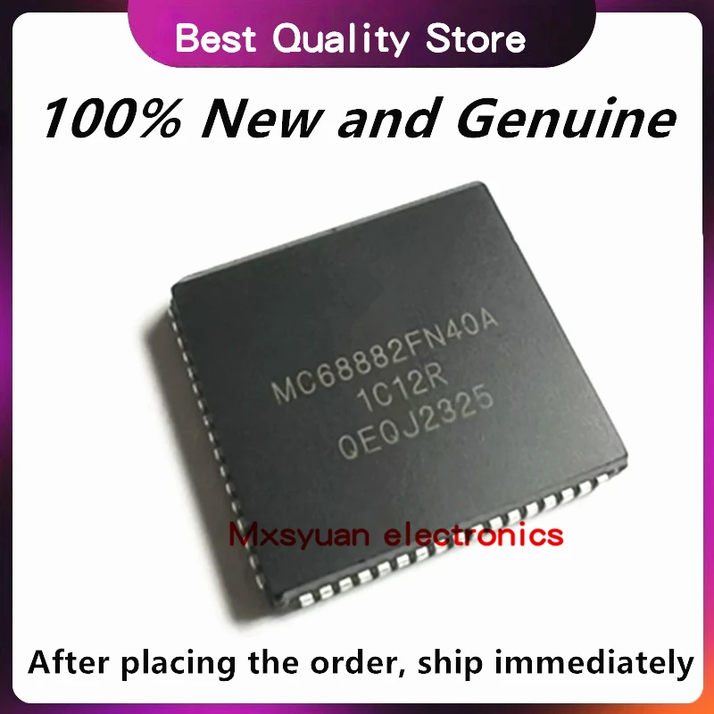 

5 шт./лот, оригинальные MC68882FN40A MC68882FN40 MC68882FN MC68882 PLCC68, 100% новые, в наличии