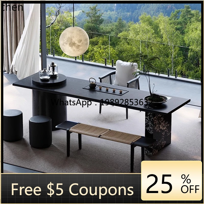 

solid wood tea table and chair office space living room home tea table home decoration accessories