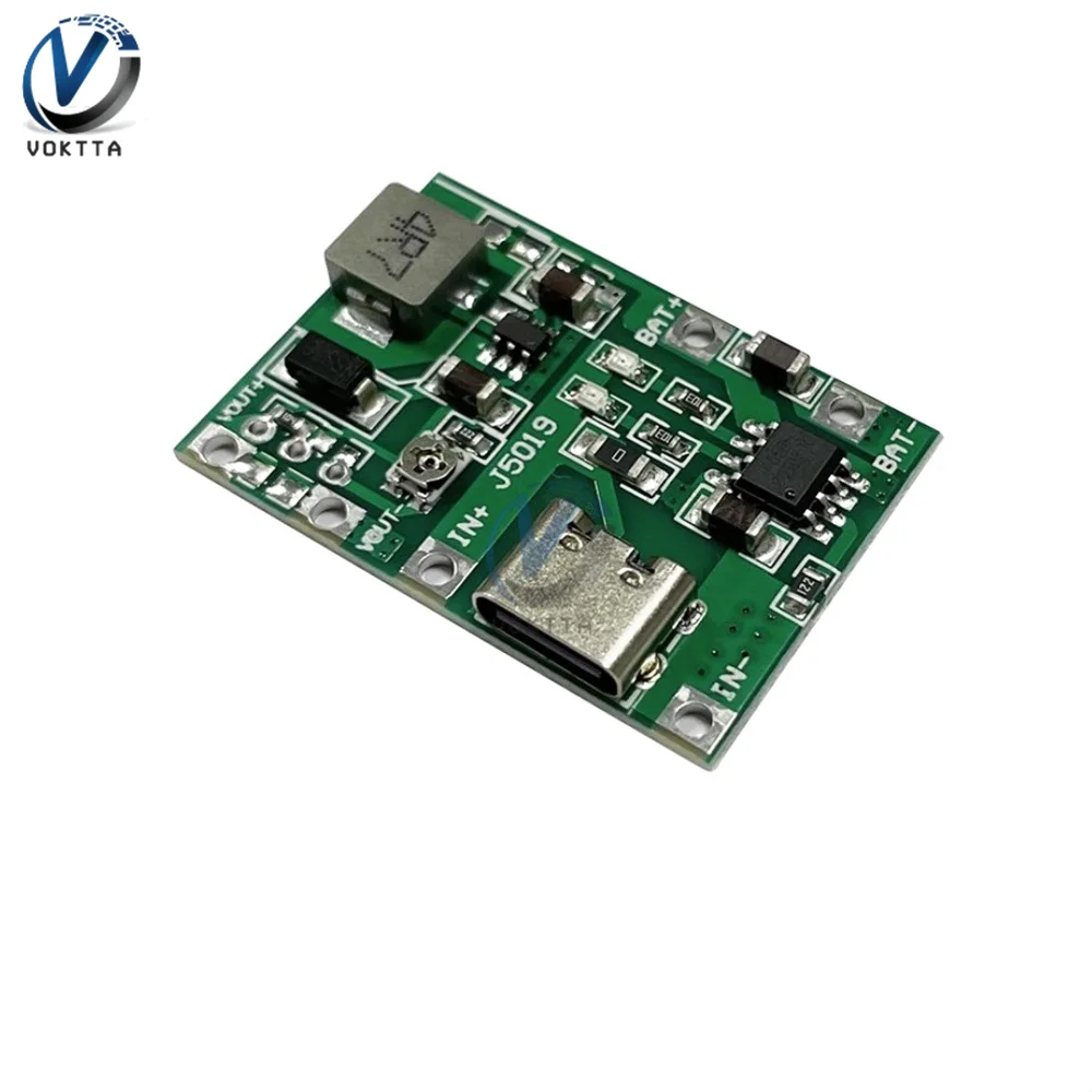 Scheda caricabatteria al litio DC4.5 ~ 8V 18650 modulo Boost Step-Up DC-DC modulo integrato di amplificazione e scarica regolabile