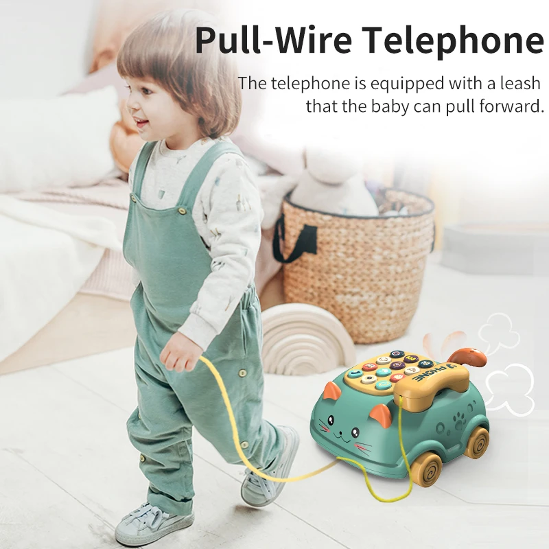 Baby toys 0 12 months Montessori Musical Piano Phone Toys For Baby Girl 13 24 Months Mobile Phone Toys For Kids 2 To 4 Year Old