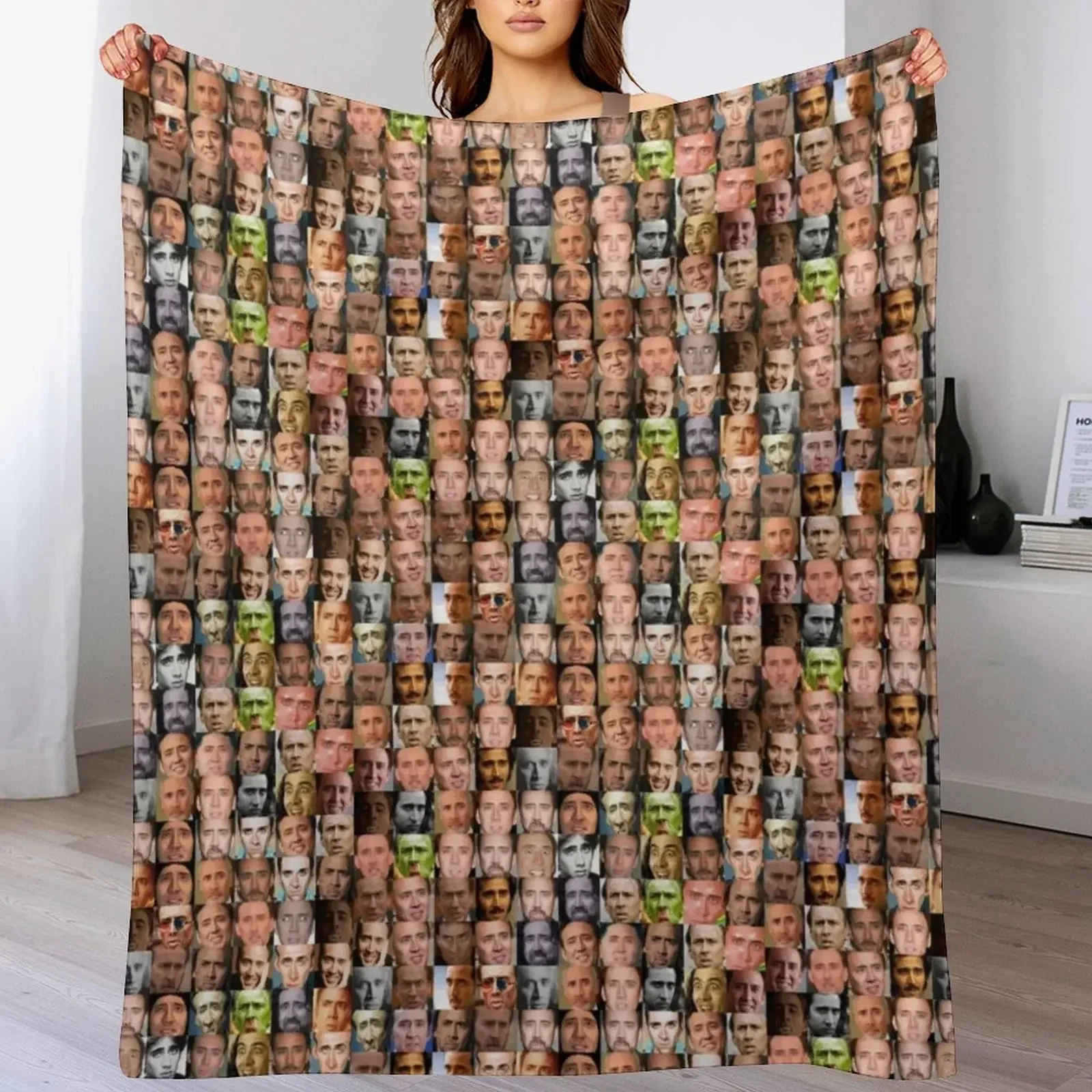 

Cage Collage Throw Blanket christmas gifts Plaid Fashion Sofas Blankets