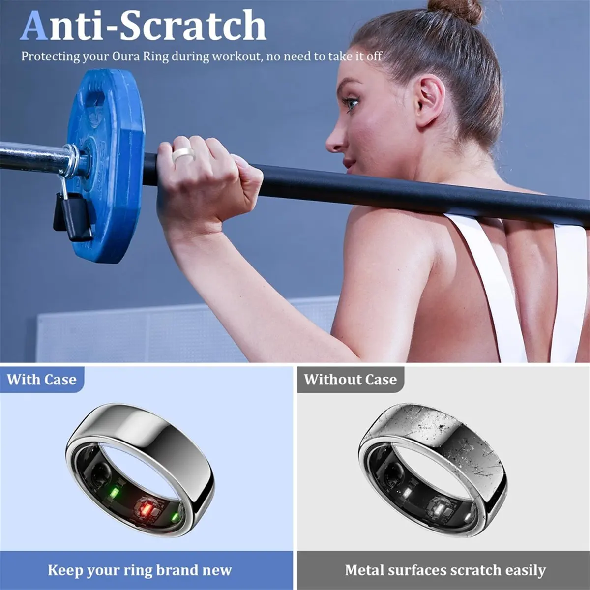 A25I Ring Cover for Ring Protector, Silicone Elastic Case for Ring Gen 3 Working Out M