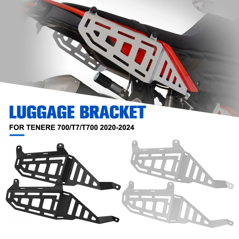 

Motorcycle Luggage Rack Side Pocket Brackets Side Bag Bracket Carrier Mount Holder For Yamaha Tenere 700/T7/T700 2020-2023 2024