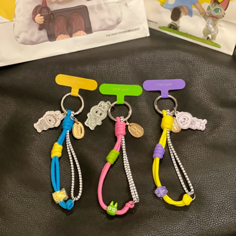 

POPMART LABUBU THE MONSTERS 10th Anniversary Series Mobile Phone Lanyard Blind Box Toys Anime Action FigureMystery Box Dolls