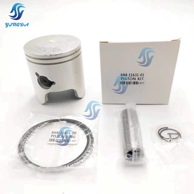

6H4-11631-09 for Yamaha 40HP 50HP 3Cyl Piston Kit Std With Rings 6H4-11631,6H4-11631-01 Diameter:67MM Outboard part