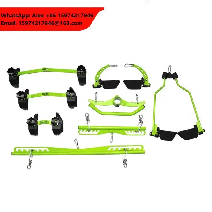 Commercial Home Gym Fitness Steel Grip Handle Cable Attachment Lat Pull Down Bar Rowing Accessories Pulldown Mag Handle