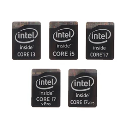 Original 4ª geração Intel Core adesivo, etiqueta para Laptop, Metal, variedade de escolhas, I3, I5, I7, Celeron, 5pcs