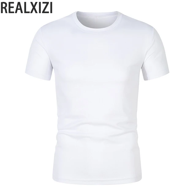 T-shirt męski Summer O-Neck Short Sleeve T Shirts Unisex Fashion T-shirts Harajuku Black White Solid Color T Shirt 100% Bawełna