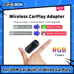 CarAiBOX Wireless CarPlay Adapter CarPlay Dongle Plug and Play USB Connection Auto Car Dongle