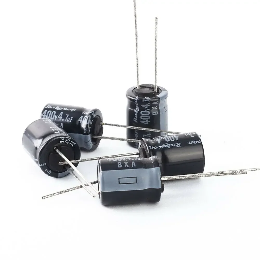 10 pces rubycon bxa 4.7uf 400v 4.7mfd capacitor105 10 10*12.5mm