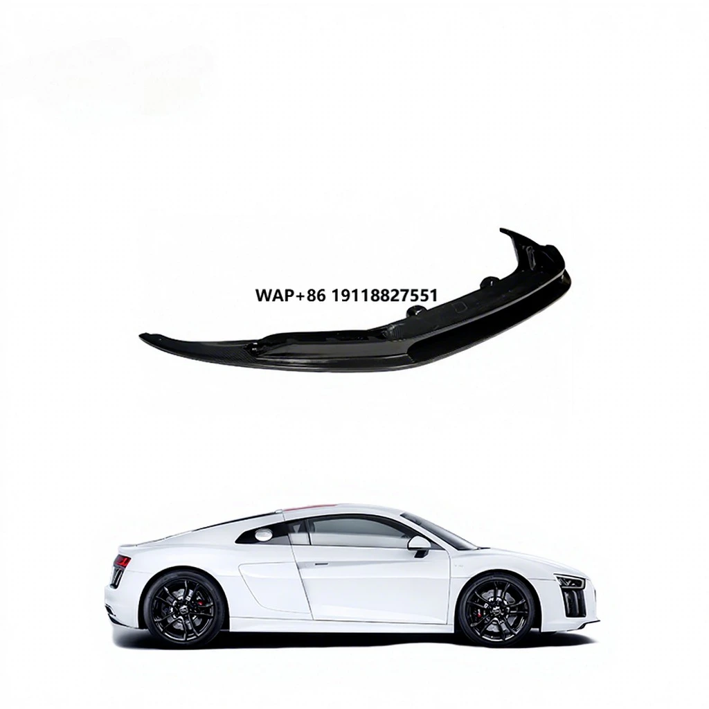 

Full Dry Carbon Fiber Front Lip 3K Twill Glossy for R8