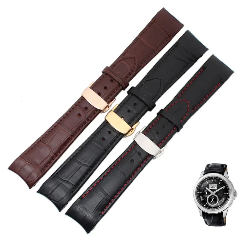 For Citizen Genuine Leather Watch Strap BL8001 BL8001-01A BL8003-05A BL9002 BL9007 9000 Belt Curved End Watchband 20mm 21mm 22mm