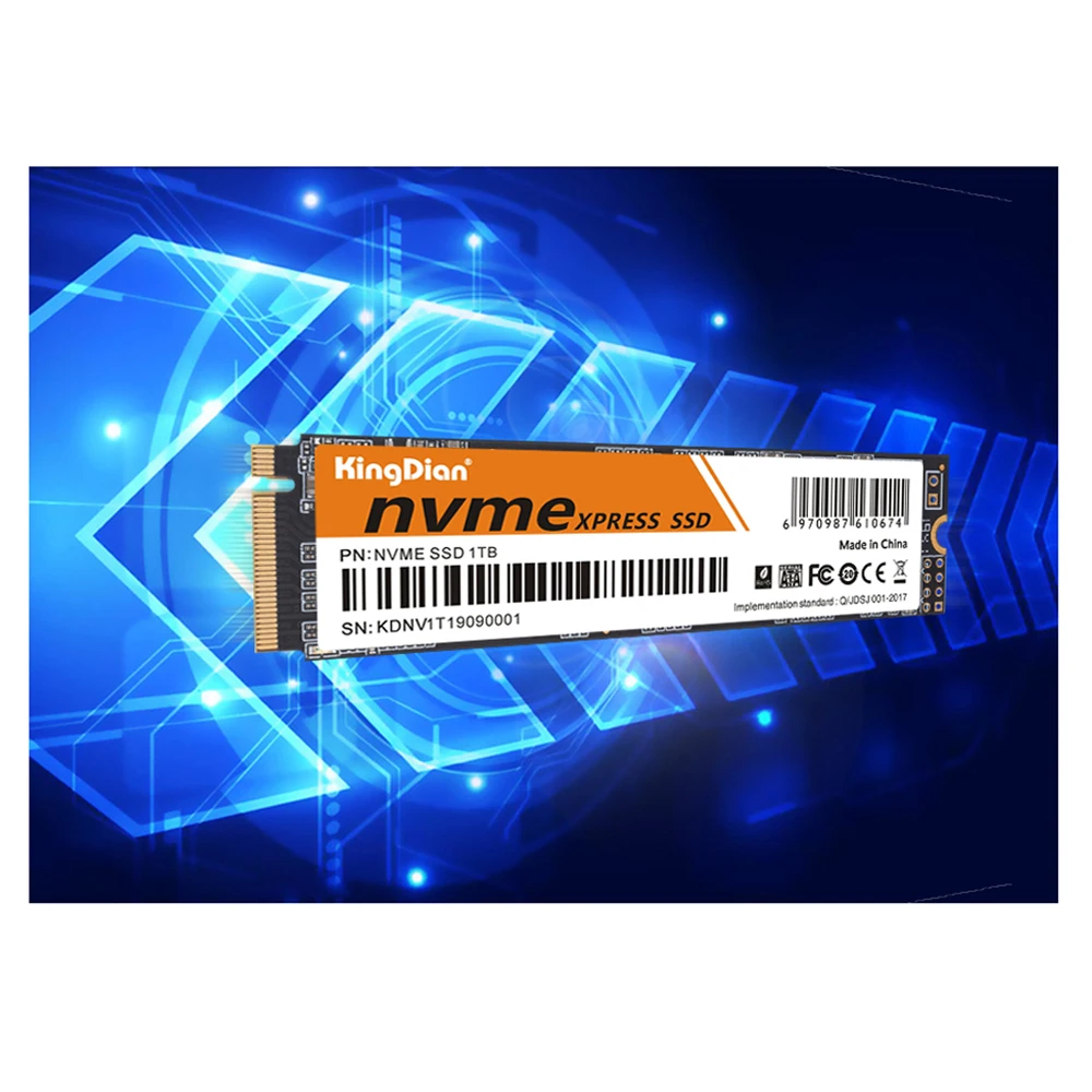 KingDian SSD 512GB M.2 NVME 2280 PCle 3.0 x4 256GB 1TB 2TB SSD Drive Internal Solid State Disk for Notebook&Desktop