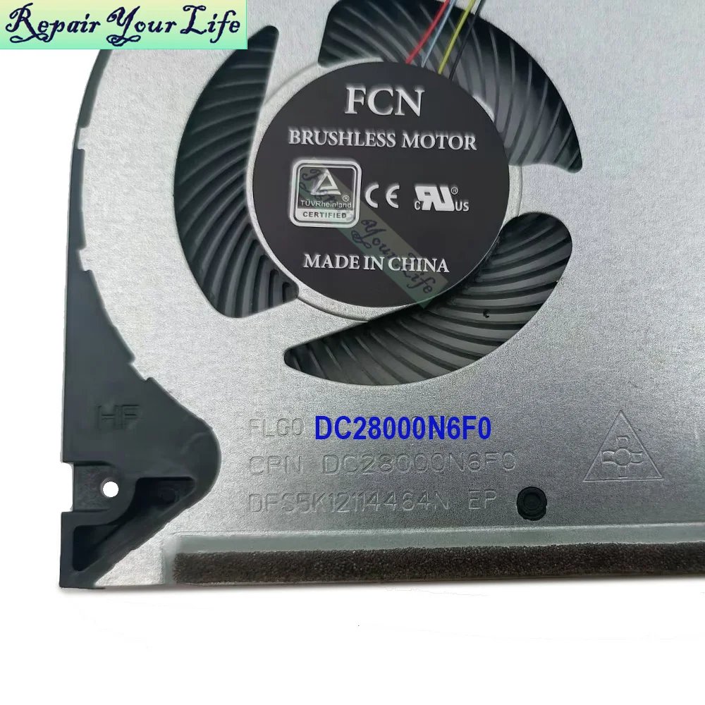 Ventilador de refrigeración de CPU para ordenador portátil HP Pavilion 15-DU 15-DW 15-GW 15S-DR 15S-GR GY TPN-C139 C151 FLG0 DFS5K 12114464 N L52034-001