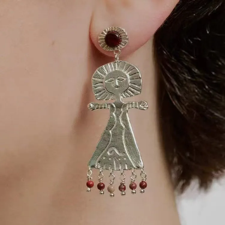 

Jenny&dave Rainbow Stone Sea God Earrings Earrings Female Tassel Earrings Women's Earrings Ear Cuffs