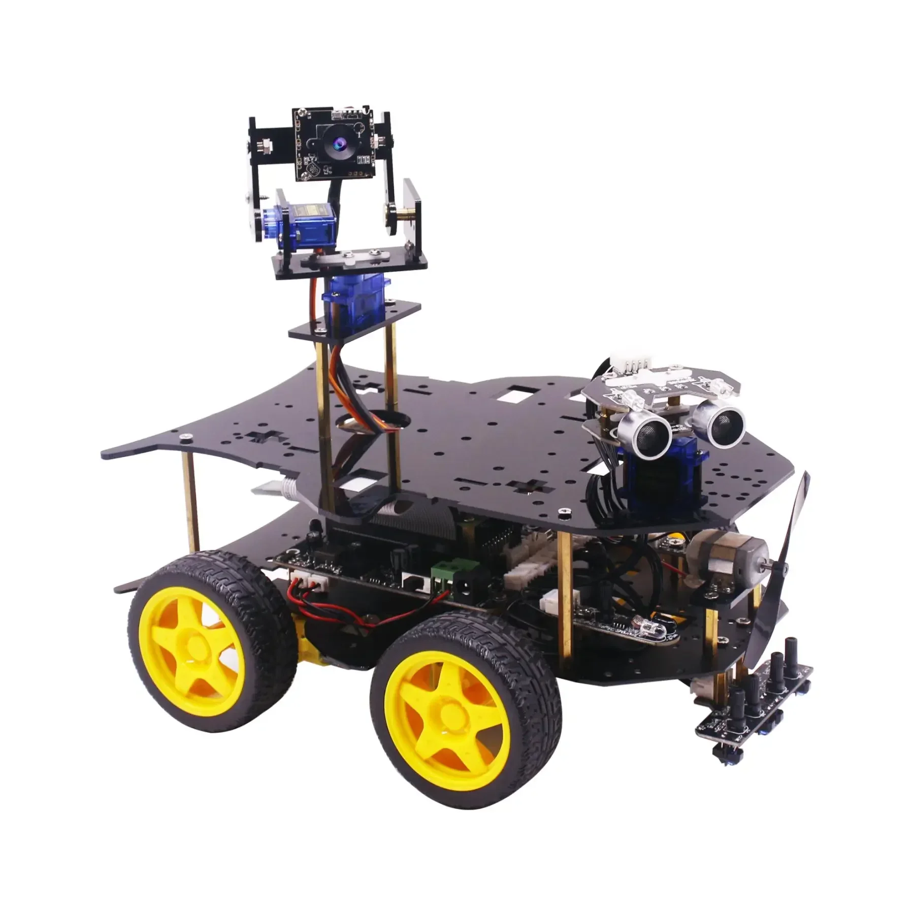 Yahboom 4WD AI Vision Robot Car With Two Degrees Of Freedom HD cam era And Video Real-time Transmission Based On Raspberry Pi 4B