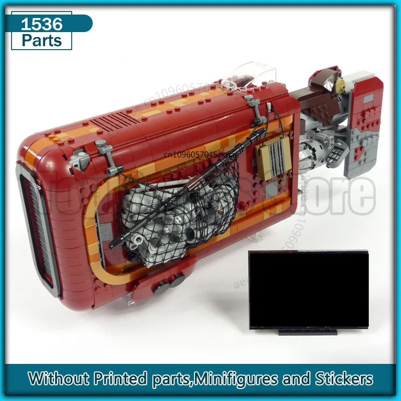 

UCS Speeder MOC Building Block Модель самолета Транспорция DIY Сборка Дисплей Коллекция игрушек Технология Кирпичи Рождественские подарки