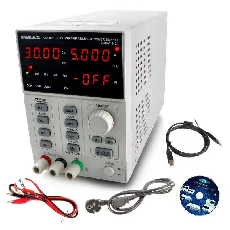 

【2026】KORAD KA3005PS Multi-Preset DC Source with Remote Interface & Power Display 30V 5A