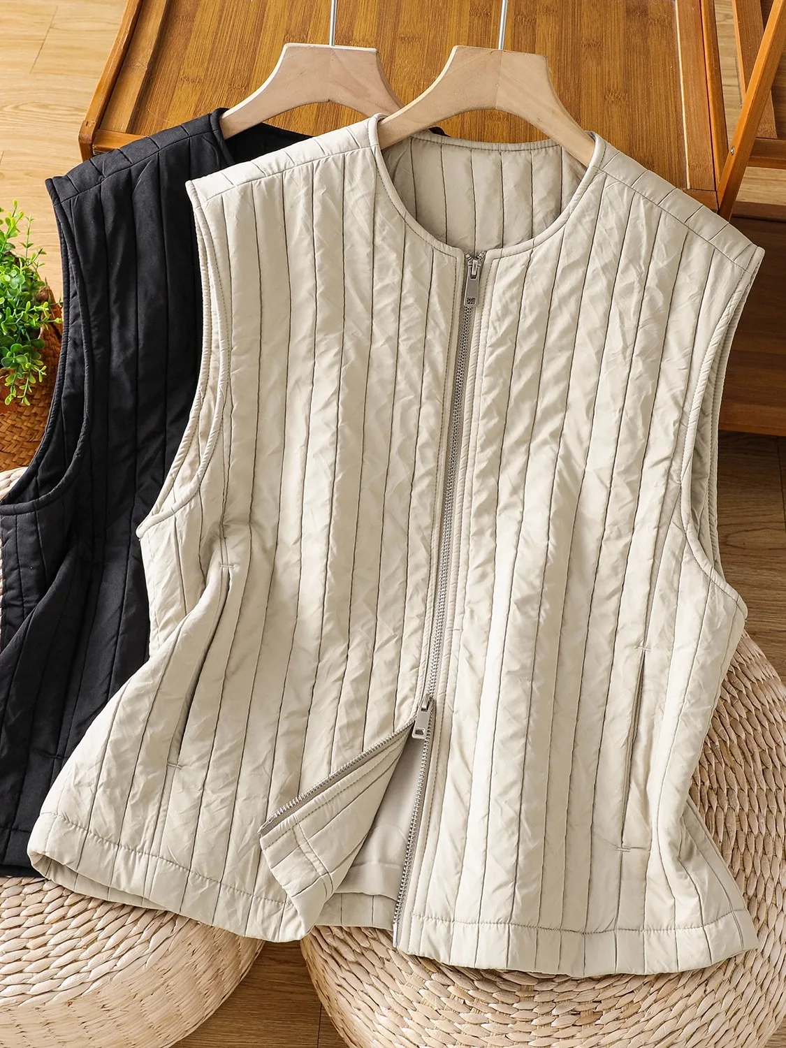 

Новая женская зимняя легкая хлопковая жилетка-топ для многослойного ношения, теплая, из хлопка