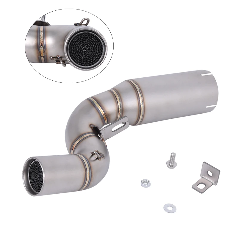 

Slip On Motorcycle Exhaust Escape Moto Mid Link Pipe 51mm Muffler Modified for Duke 390 250 125 GEN3 125 SMC R 2025 2026
