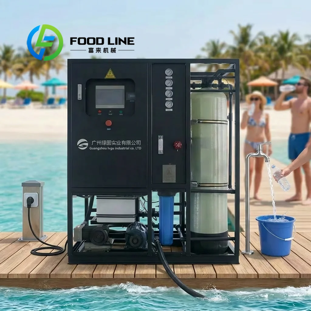 Fully Automatic Industrial RO Water System PLC Pressure Vessel 1 Year Warranty Reverse Osmosis Equipment Customize