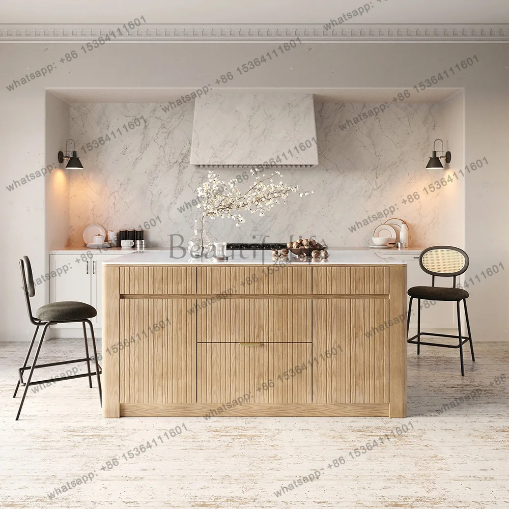 

Sintered Stone Top Kitchen Island with Storage Kitchen Furniture Storage Cabinet Dining Table