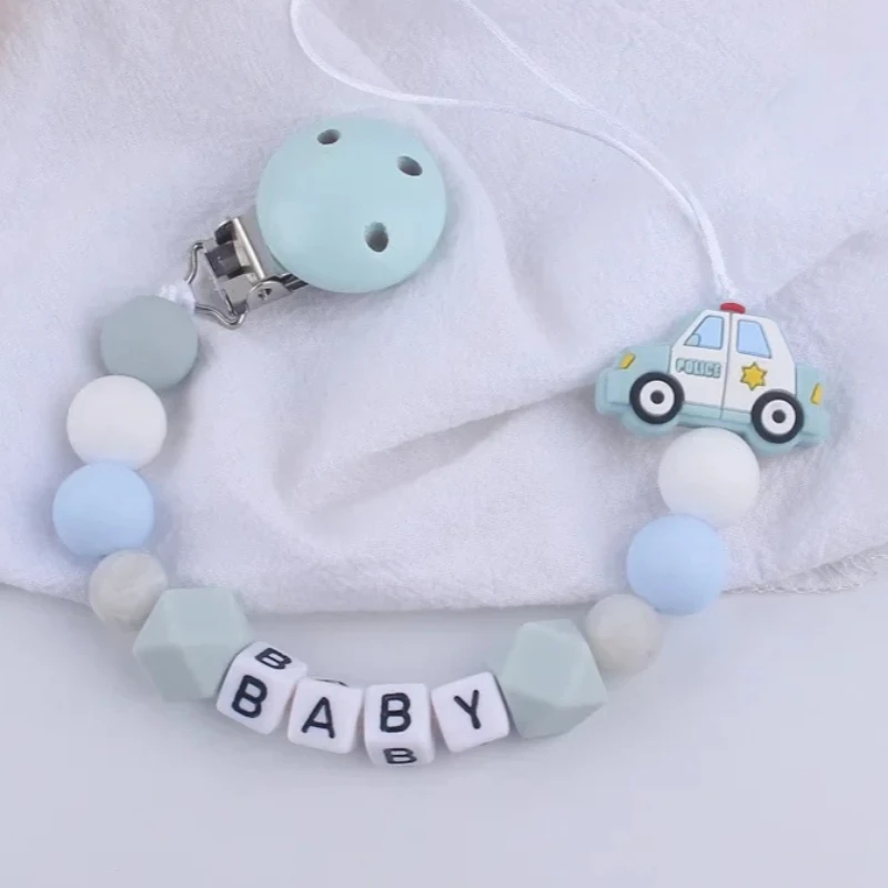 

Baby Personalized Name Pacifier Clips Dummy Nipples Holder Babies Accessories Soother Teething Toys Chew Gifts Anti-drop Chain