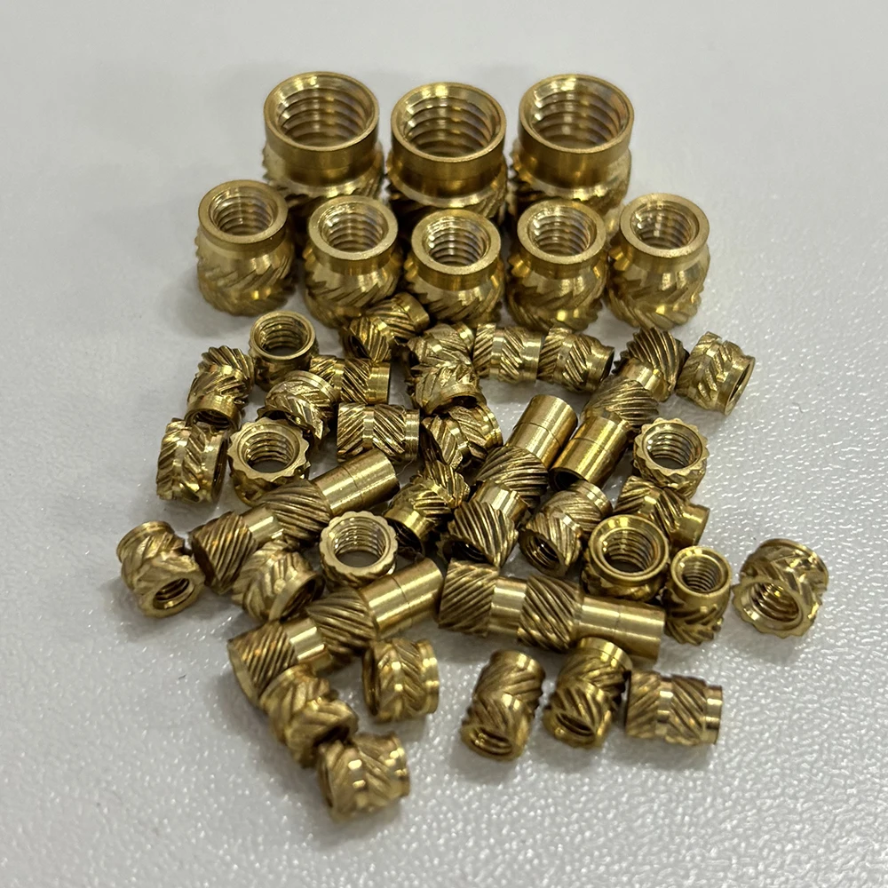 Double Twill Injection Embedment Nut Brass Hot Melt Insert Knurled Nut Thread Heat Molding 3D Printer Wood DIY Installation Tool