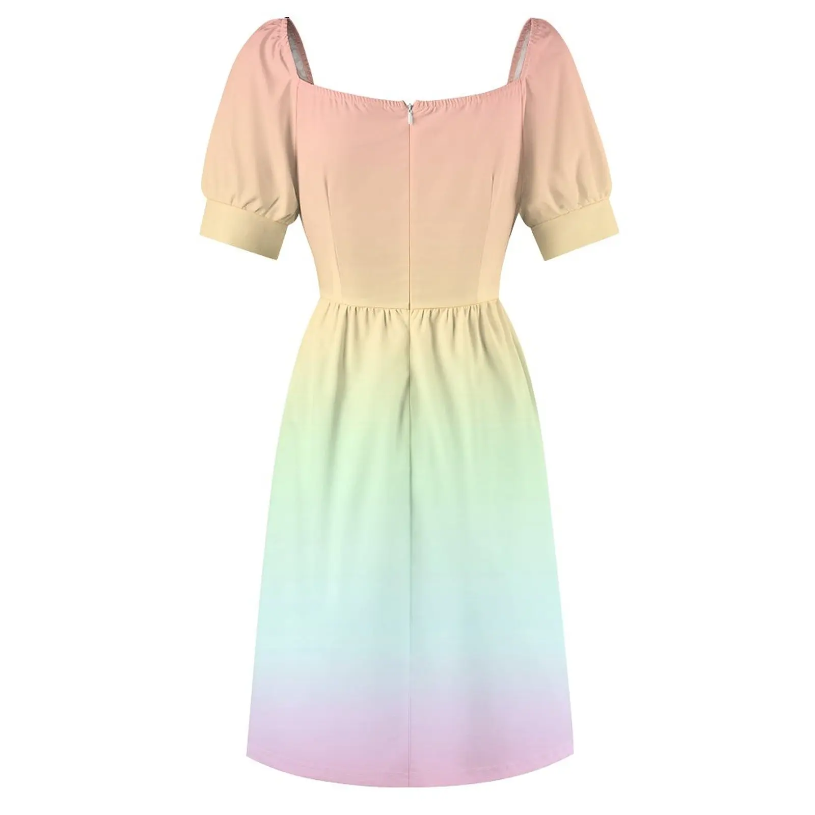 Robe dégradée arc-en-ciel pastel pour femmes, robes de luxe pour femmes, robe de soirée de créateur de luxe, manches longues, robe sexy pour femmes, 2023