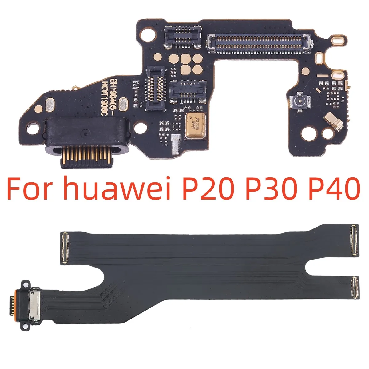 100% Original USB Connector Charger Charging Port For Huawei P9 P10 P20 P30 P40 Lite E Plus Pro Dock Charge Board Flex Cable