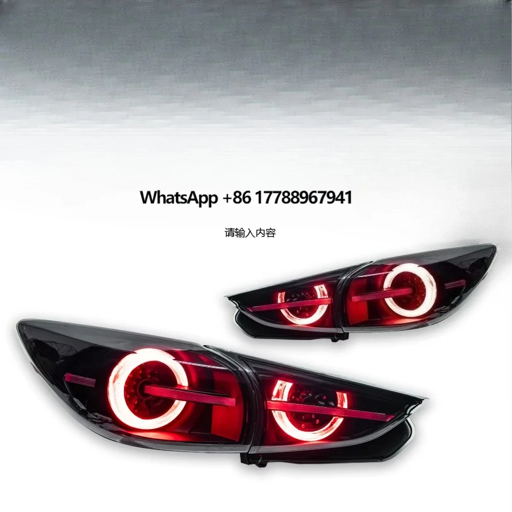 

Car Lights for Mazda 3 Led Tail Lamp 2014-2019 Axela Hatchback Tail Light Dynamic Signal Rear Stop Brake Reverse Auto Accessory