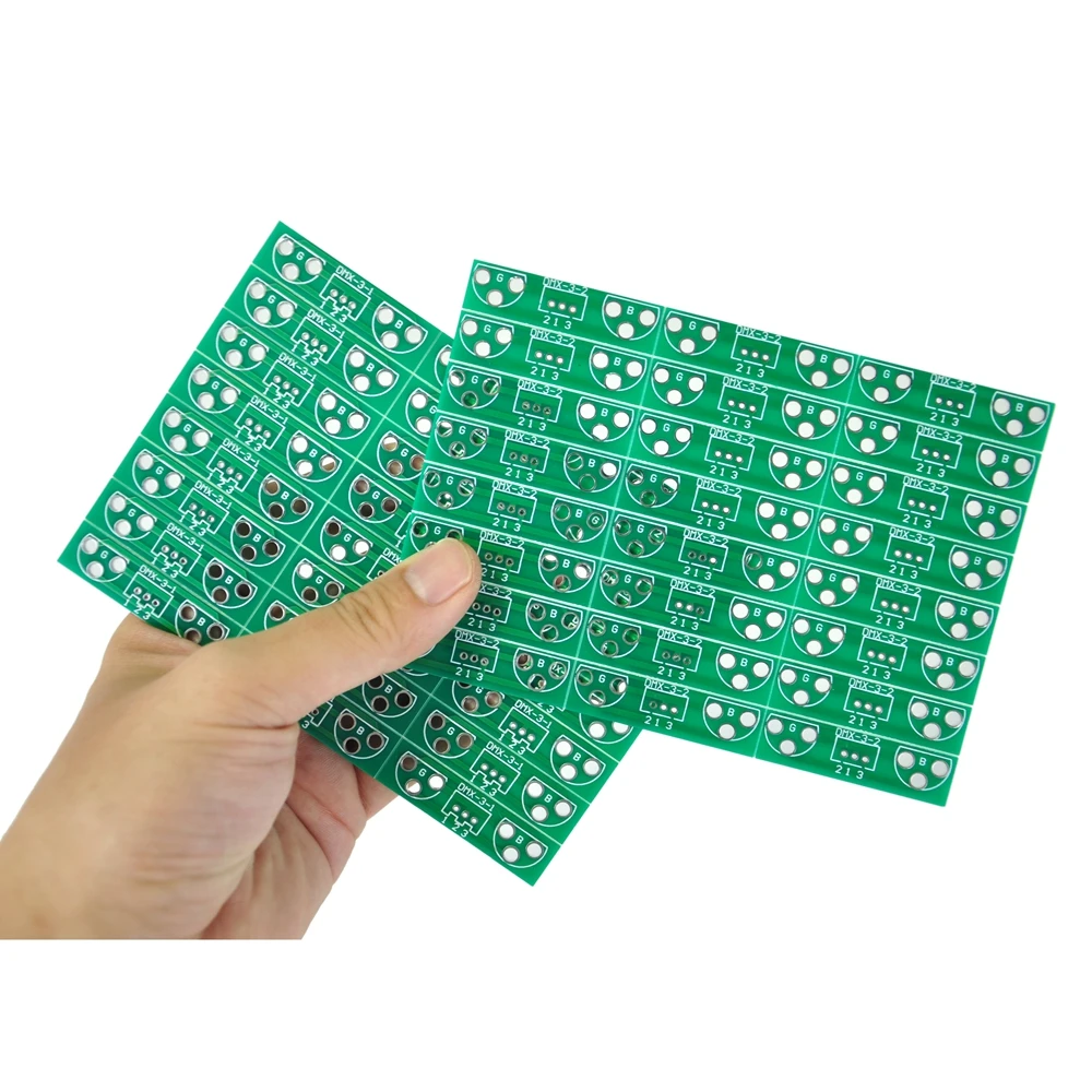 TIPTOP Green Color DMX Socket 3PIN Connection Soldering Board Signal Transmit Panel Stage Lighting Spare Parts