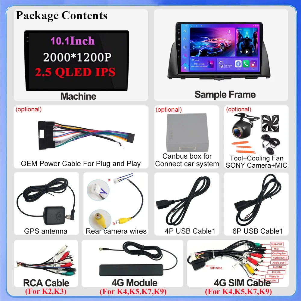 لكيا أوبتيما K5 2016 2017 2018 لا 2din DVD الملاحة Autoradio Carplay أندرويد راديو تلقائي سيارة الوسائط المتعددة لتحديد المواقع واي فاي 5G 8 كور #6