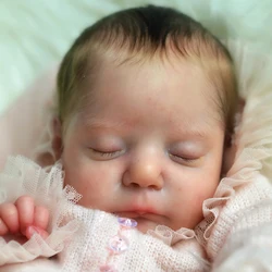 17inch Reborn Nevaeh Doll Kit Lifeike Unpainted Soft DIY Doll Parts with Cloth Body and COA