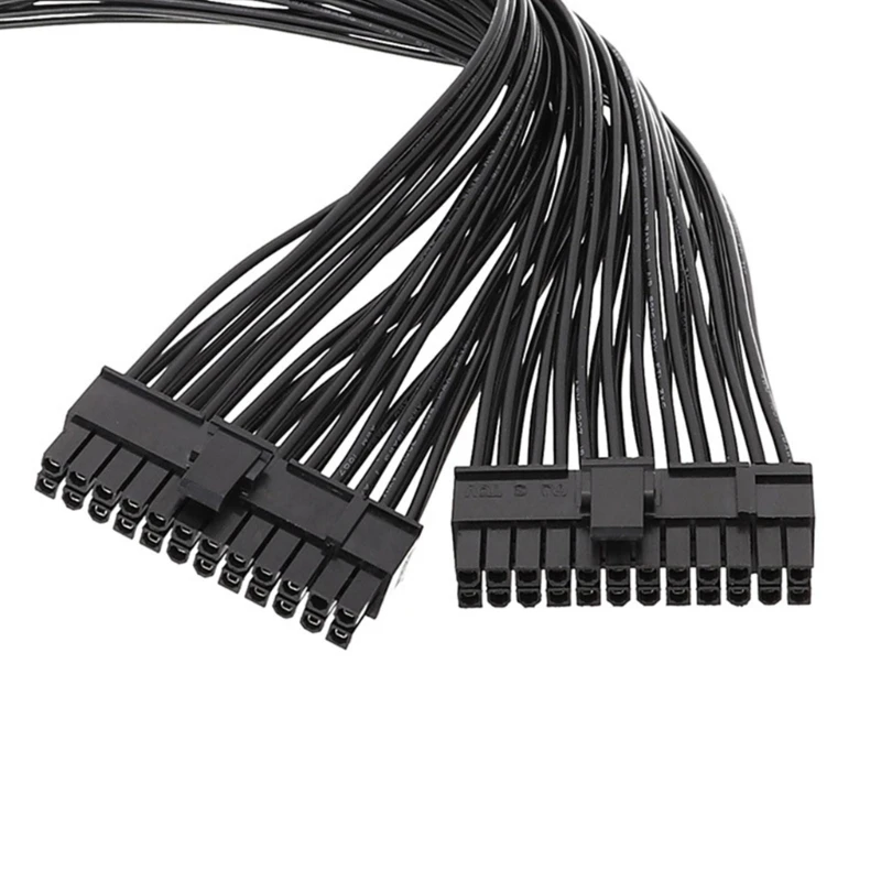 Practical 24PIN Y Splitter Cable for Simultaneous Powering of Two Mainboards Dropship