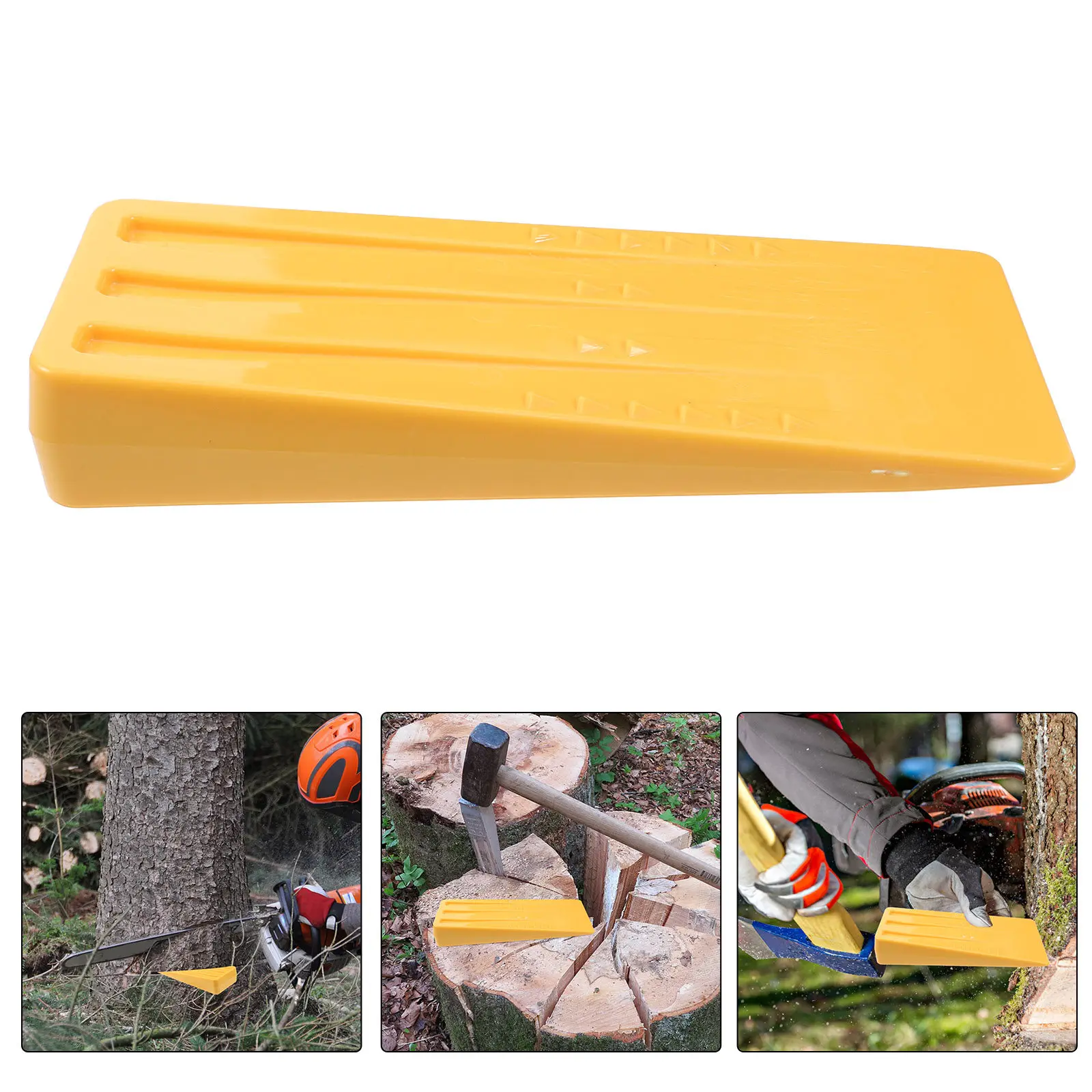 Cuñas para talar árboles de plástico extra anchas, juego de cuñas para motosierra para partir troncos, herramientas para partir rocas, equipo de tala