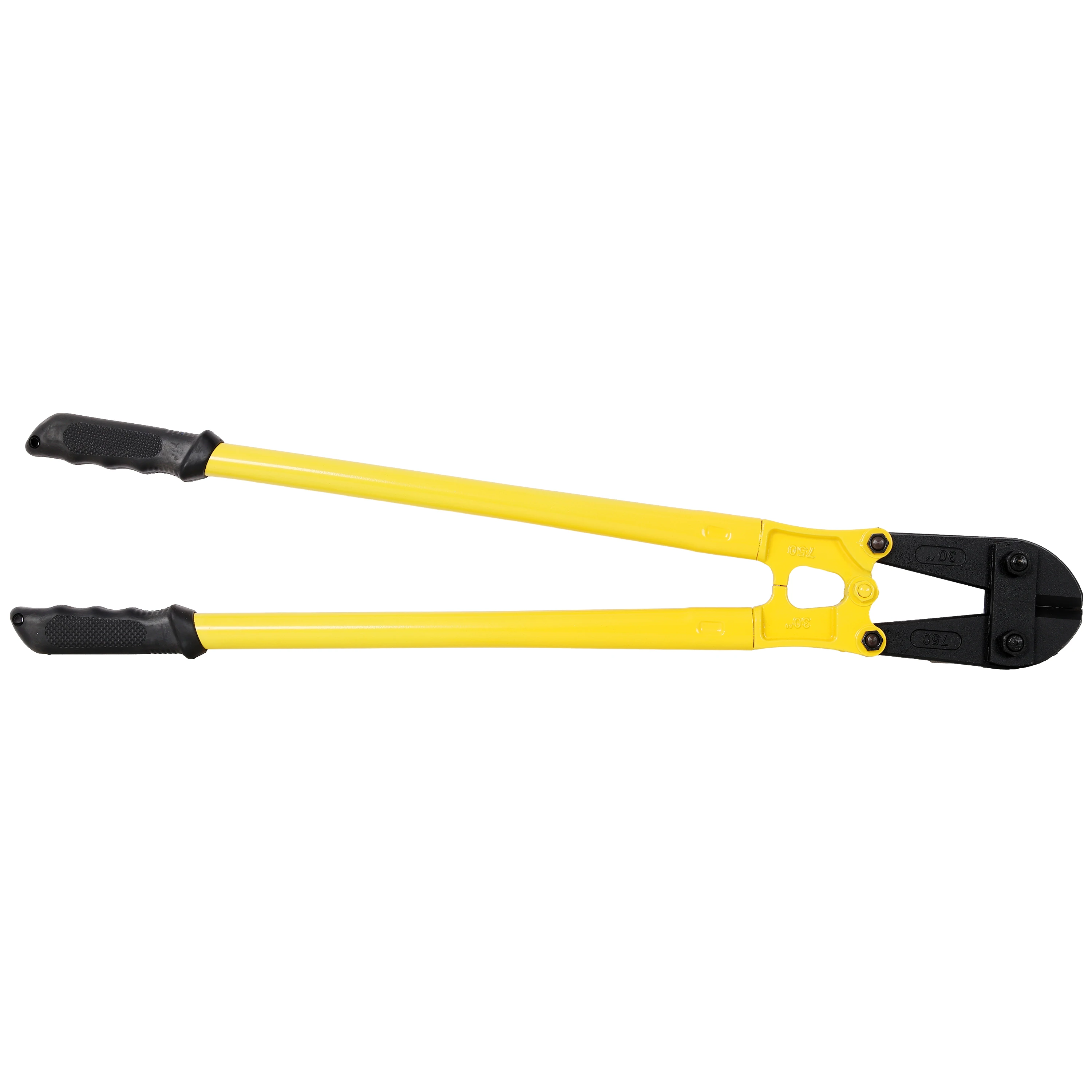 Heavy-Duty 30-Inch Medium Bolt Cutter for Fence, Steel Wire, Chain, Screws, Rivets & Medium Padlocks with Ergonomic Soft Rubber Grip Handle, Black Anti-Rust Coating