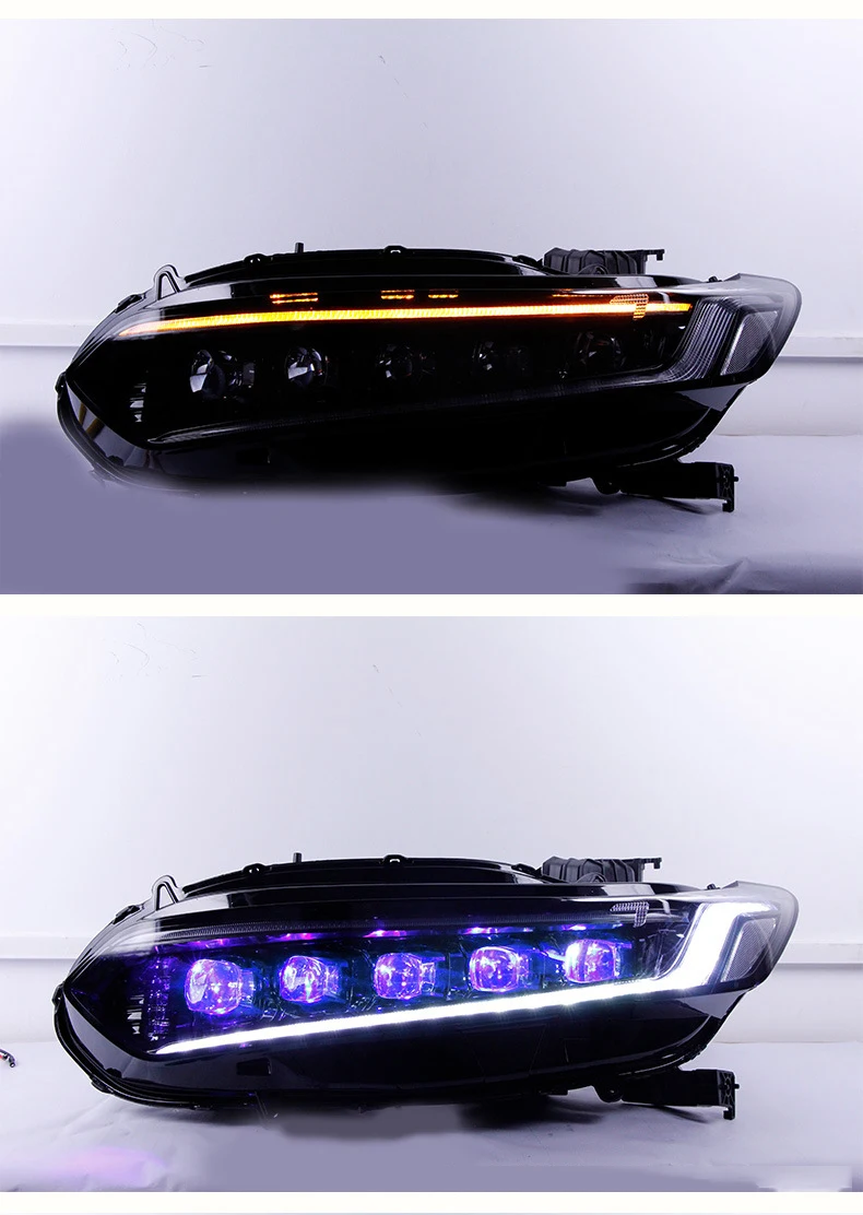 Car LED Headlights Assembly For Honda 10th Accord DRL LED Daytime Running Lights Dynamic Streamer Turn Signal Front Lamp