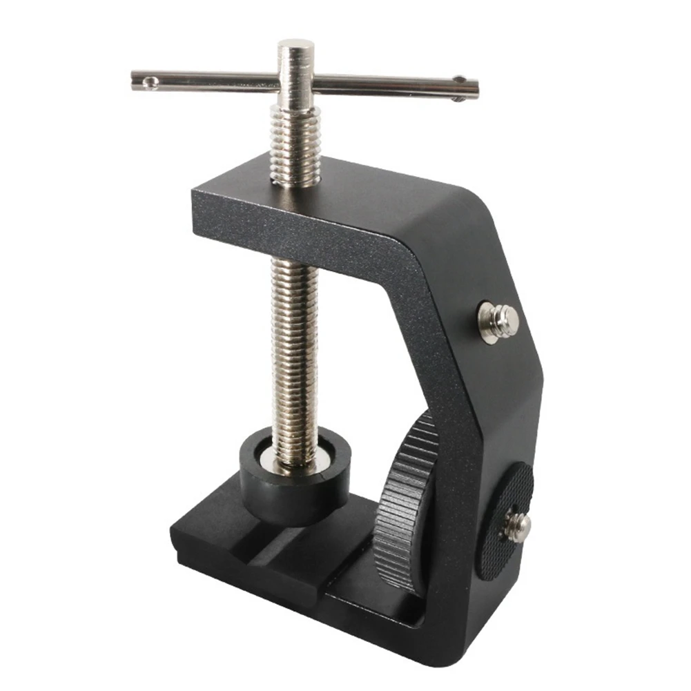 

A14F-Universal 1/4 Multi Angle Adjustable Table Screen Desktop Partition Installation Adapter Bracket Fixer C-Shaped Clamp