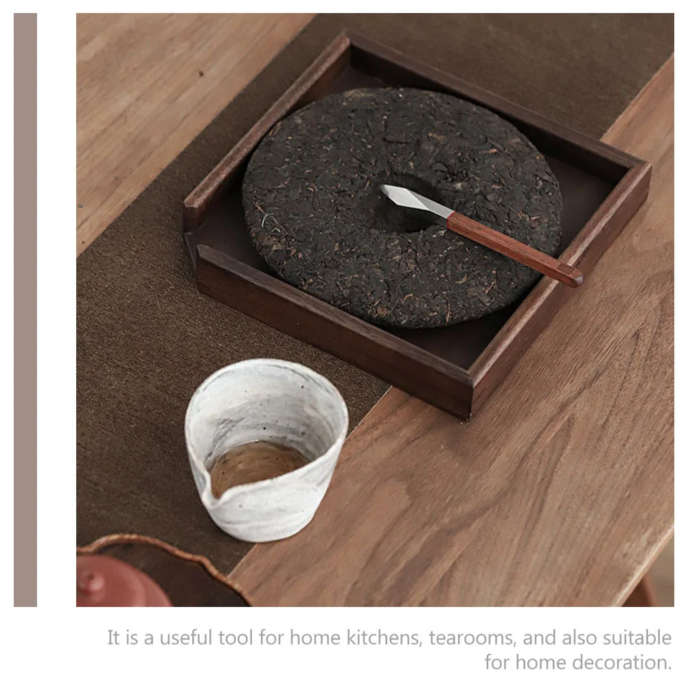 

Household Tea Leaf Tray Vintage Wooden Teacup Tray Smooth Surface Teaware Supply Decorative Tea Ceremony Accessory