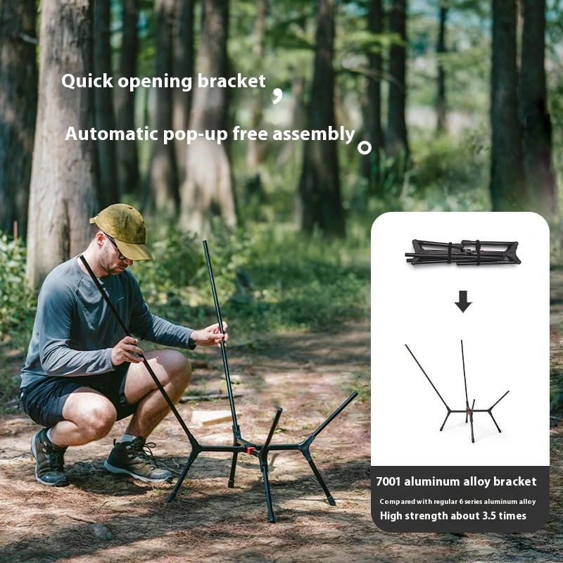 Naturehike YL01 Ultralight Camping Chair High Back Relax Chairs Foldable Portable Outdoor Picnic Chair 150KG Load Moon Chairs - Image 3