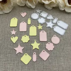 Various shapes labels Metal Cutting Dies For DIY Scrapbooking Decorative Embossing Handcraft Die Cutting Template Mold