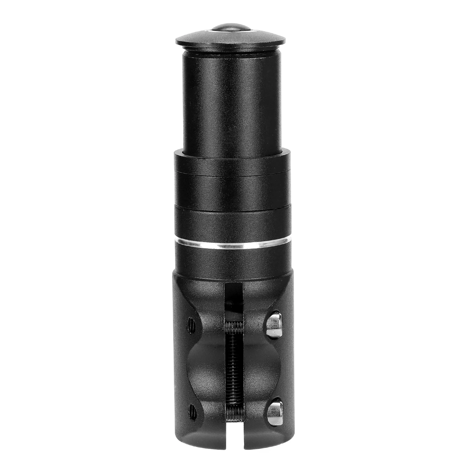 アルミ合金製バイクフォークステムライザーエクステンダー、簡単装着自転車ステムヘッドアップライザーハンドルバーライザーアダプター