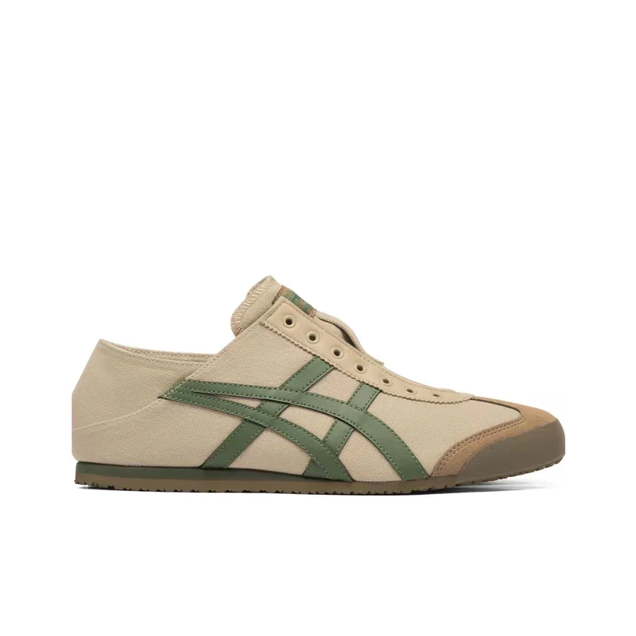 Onitsuka Tiger MEXICO 66 PARATY Unisex Light Yellow Slip-On Sneakers – Comfortable Versatile Casual Everyday Wear 1183A437-253