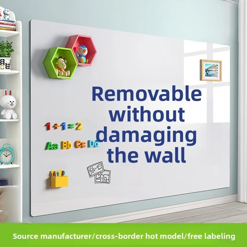 Whiteboard Wall Sticker For Home Use, Suitable For Drawing, Doodling, Writing, Coloring, Magnetic, And Erasable