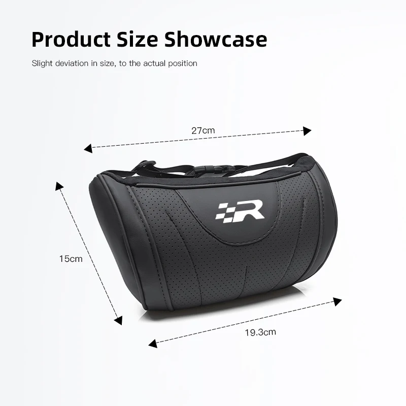Seat Car Neck Pillow Leather Breathable Soft Headrest Accessories For Mk3 Mk2 6J Leon Mk1 Ibiza 6l Arona Exeo 5F 2 Cupra Altea R view 4